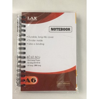 Sổ lò xo A6 - dày