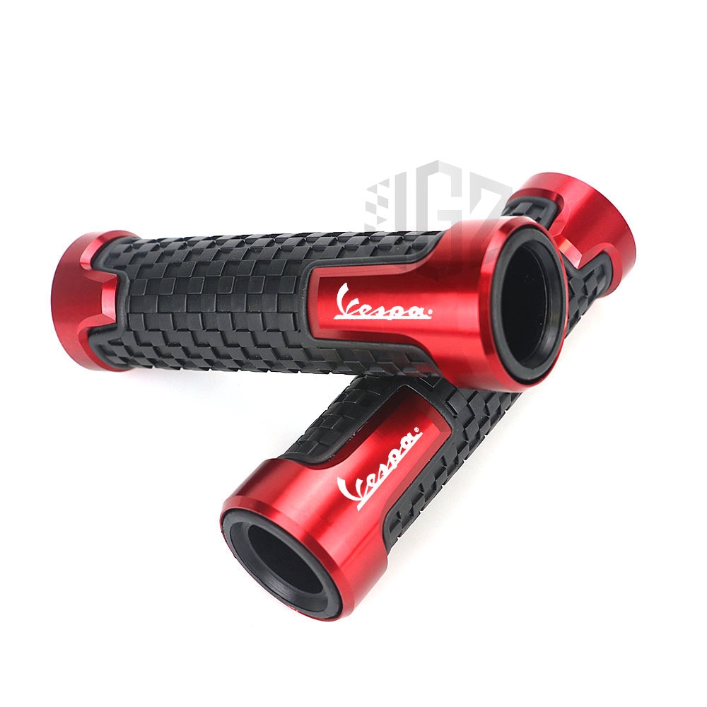 Cặp tay cầm hợp kim cao su Vespa Scooter LT LX GT GTS GTV 300 250 125 200 Sprint 150 22mm CNC