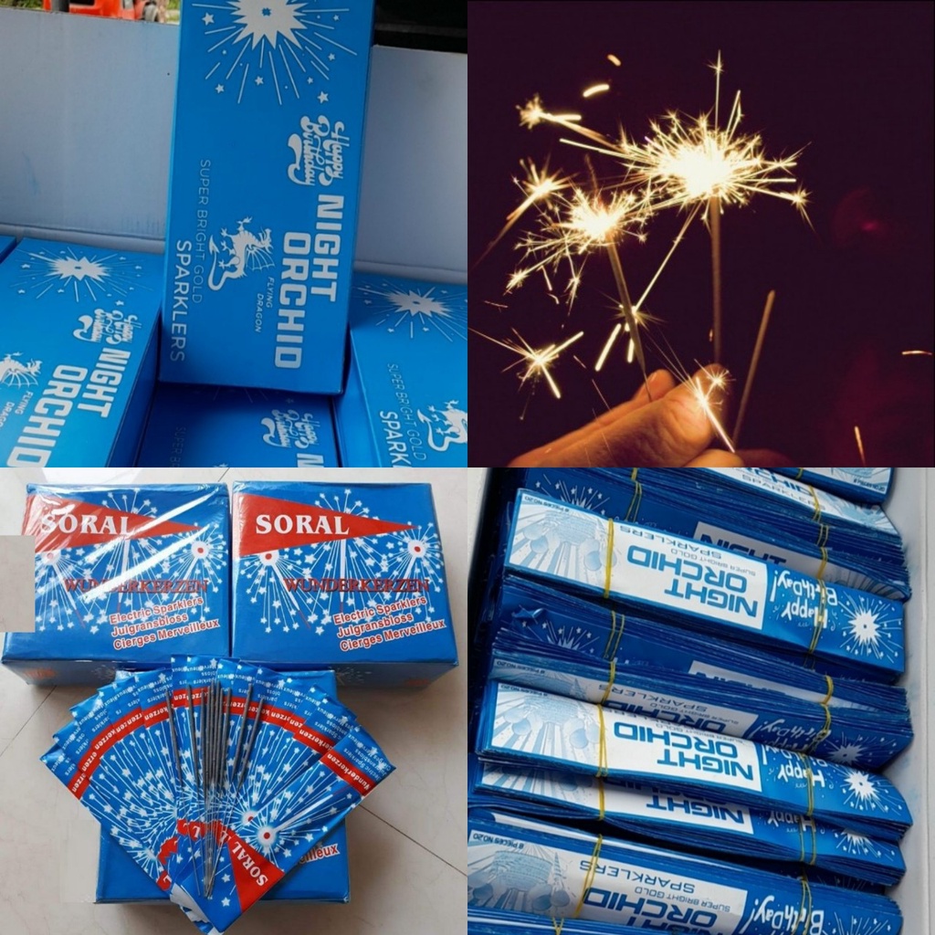 COMBO 10 GÓI NHANG XẸT ( PHÁO BÔNG TIA LỬA NHỎ ) soral, nến sinh nhật