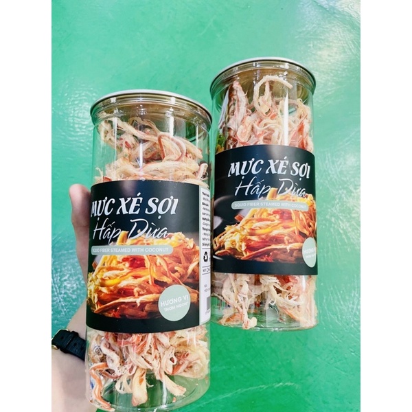 Mực sợi hấp nước dừa hủ 250G
