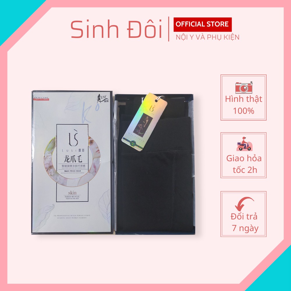 Quần legging nữ dài cao cấp cạp cao chất thun dày ôm bụng co giãn dưới 65kg Lusi