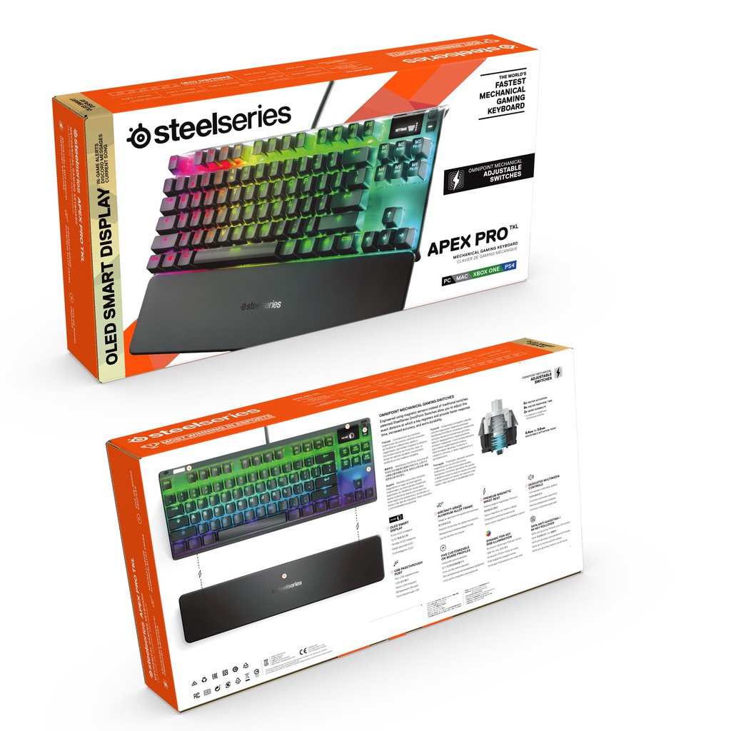 Bàn phím cơ Steelseries APEX PRO TKL The Next Leap in Mechanical Keyboards