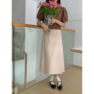 Chân váy đũi dài 2 vạt thắt dây cạnh 62701 CHERRY COCO