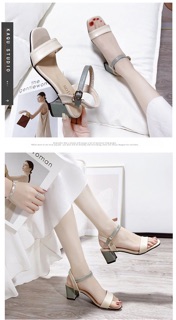 [CÓ SẴN] Sandal đế cao quai ngang