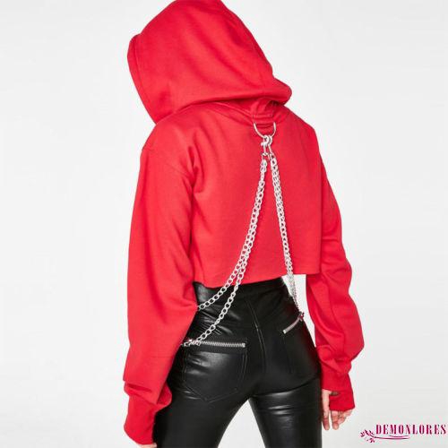 FREESHIP ĐƠN 99K_ Áo hoodie lửng dài tay phong cách quyến rũ dành cho nữ