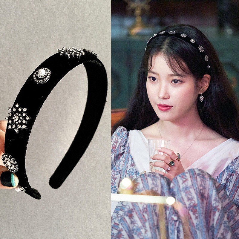 [CÓ SẴN] bờm nhung đính đá IU