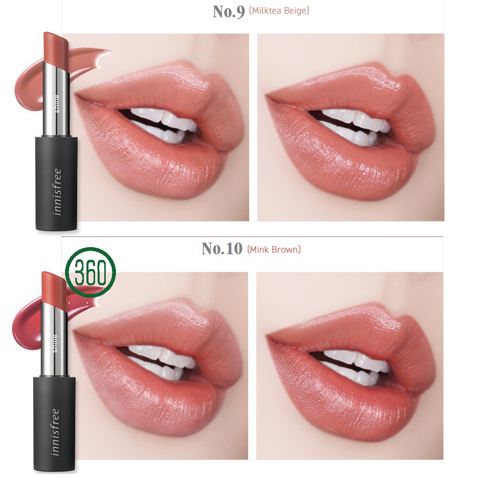 [Sale lỗ] Son Thỏi Dưỡng Ẩm Bắt Sáng Innisfree Real Fit Shine Lipstick 3.3g