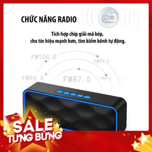 [FREE SHIP] Loa Bluetooth Siêu Trầm, Tích Hợp Loa Kép Cho ÂM Thanh Sống Động, Sắc Nét HOT