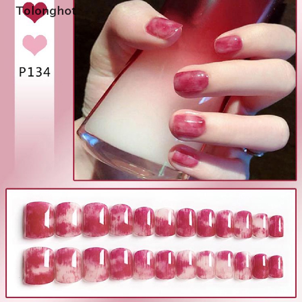 Bộ 24 Móng Tay Giả Trang Trí Nghệ Thuật