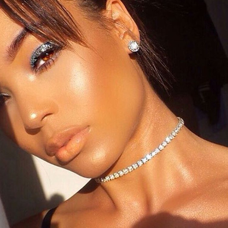 Chocker đính lá lấp lánh hạt to DCX74 Mayconner