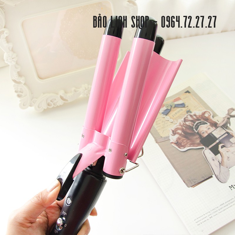 Máy uốn tóc xoăn 3 trục tặng kèm 2 kẹp Vịt Tony&Guy LT301