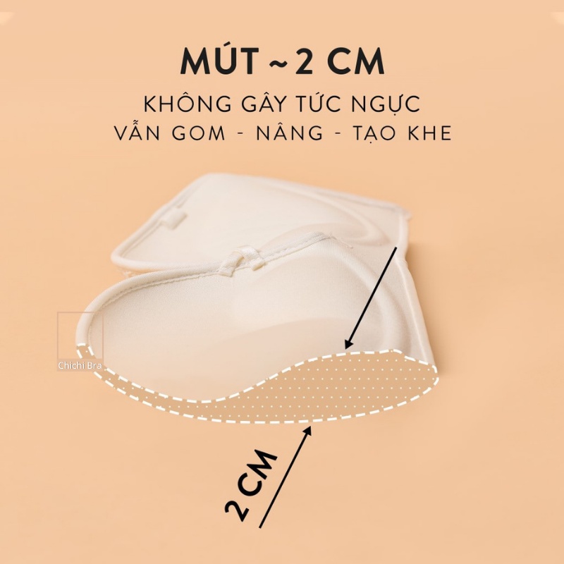Áo Lót Mút Vừa Chất Su Phối Ren Không Gọng Màu Trơn Viền Silicon Chống Tuột - 3332