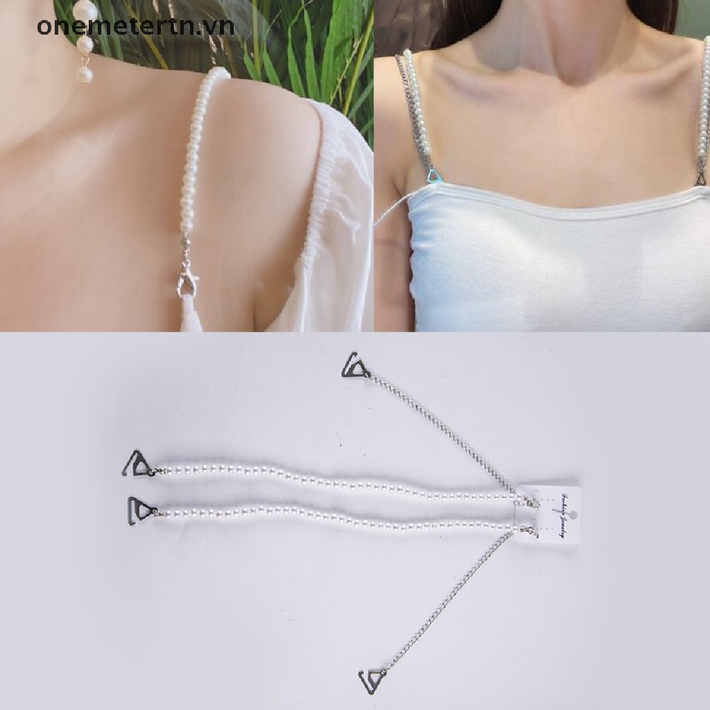 Dây áo ngực đính ngọc trai có thể điều chỉnh quyến rũ thời trang cho nữ