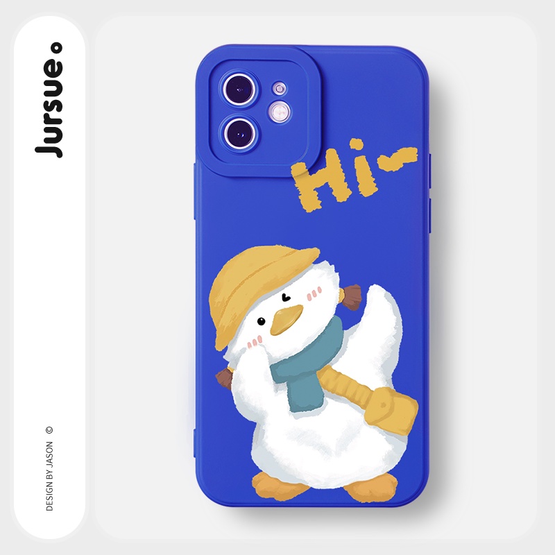 Ốp lưng JURSUE mềm hoạt hình dễ thương đẹp cho iPhone 13 12 11 Pro Max SE 2020 X XR XS 8 7 6S 6 Plus Y1854