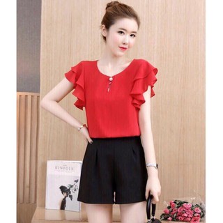 Áo Kiểu Thời Trang Hot Trend Màu Đỏ