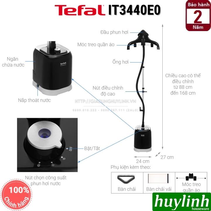 [Mã ELHAMS5 giảm 6% đơn 300K] Bàn ủi hơi nước dạng đứng Tefal IT3440E0 - 1800W