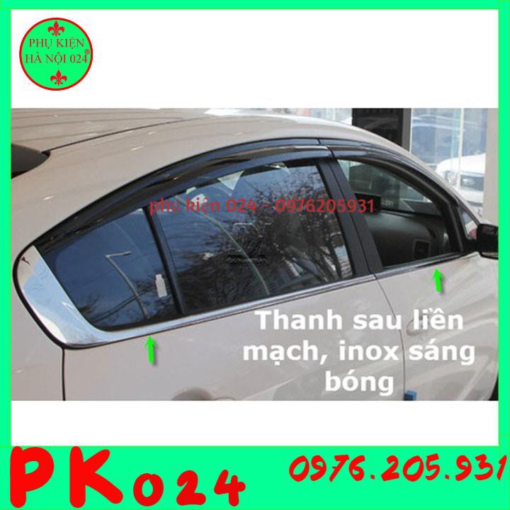 [Kia K3, Cerato 2016-2018] Bộ Nẹp Viền Chân, Cong Kính Inox Kia K3, Cerato 2016-2018