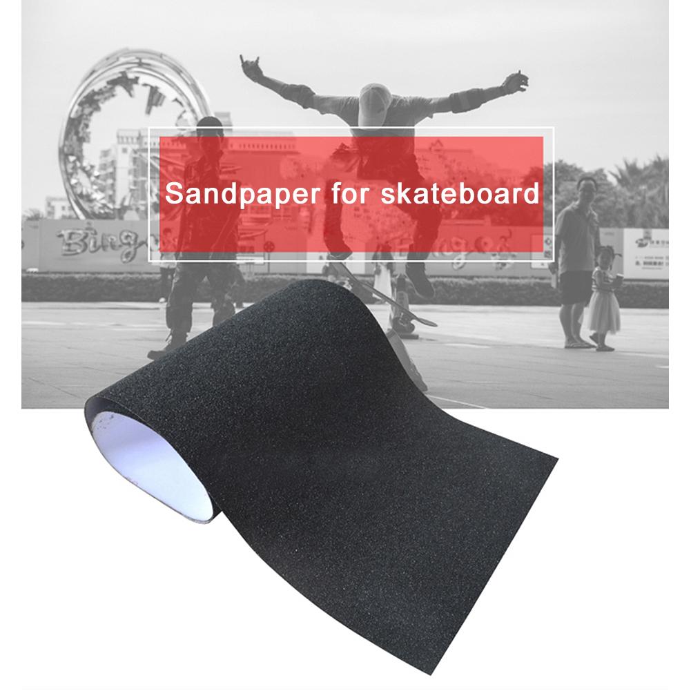 Skateboard Griptape Sheet 82 * 21cm Black Scooter Sandpaper Phù hợp với Skate Longboard Rollerboard Stairs Pedal