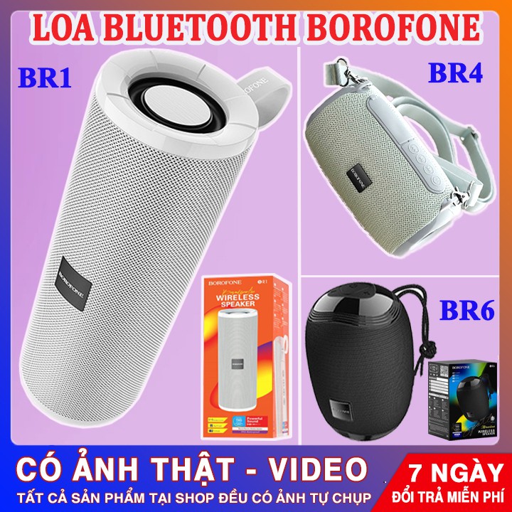 3 MẪU LOA BUETOOTH BOROFONE CHỌN LỌC CAO CẤP | Pin Trâu - Âm Thanh Cực Chất | Hàng Chính Hãng - 47000