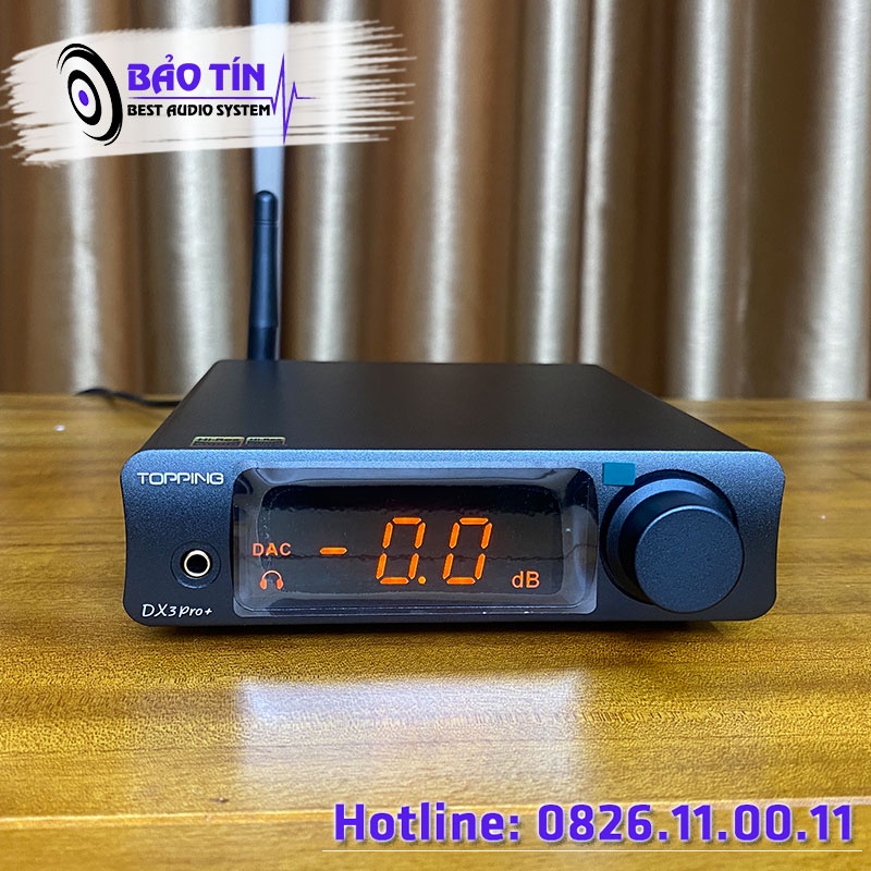 Bộ giải mã DAC TOPPING DX3 Pro + Giải Mã 32Bit/768Khz/DSD 512 Tặng dây quang Audioquest