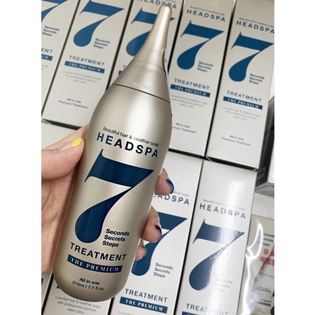 Set 3 chai dầu xả cao cấp nuôi dưỡng và phục hồi tóc chắc khỏe Head Spa 7 The Premium Hair Treatment 210ml x 3p