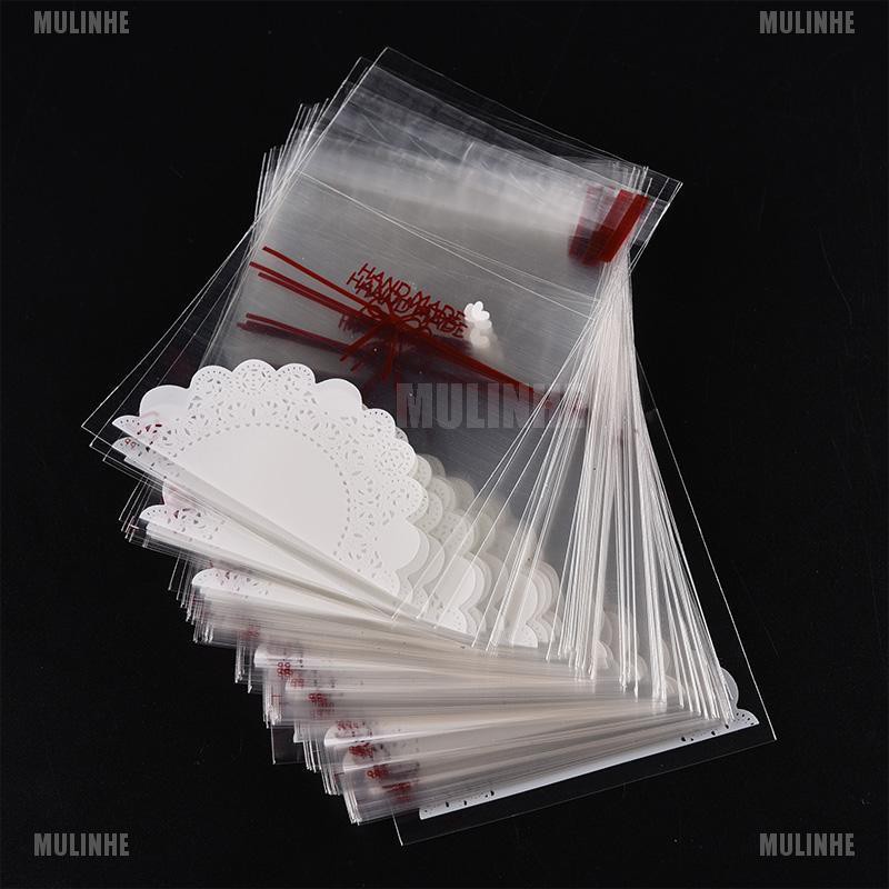 Set 100 Túi Đựng Bánh Kẹo Họa Tiết Ren Xinh Xắn