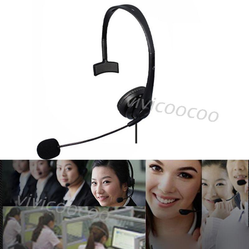 VIVI USB noise canceling microphone wired headset call center office PC headset