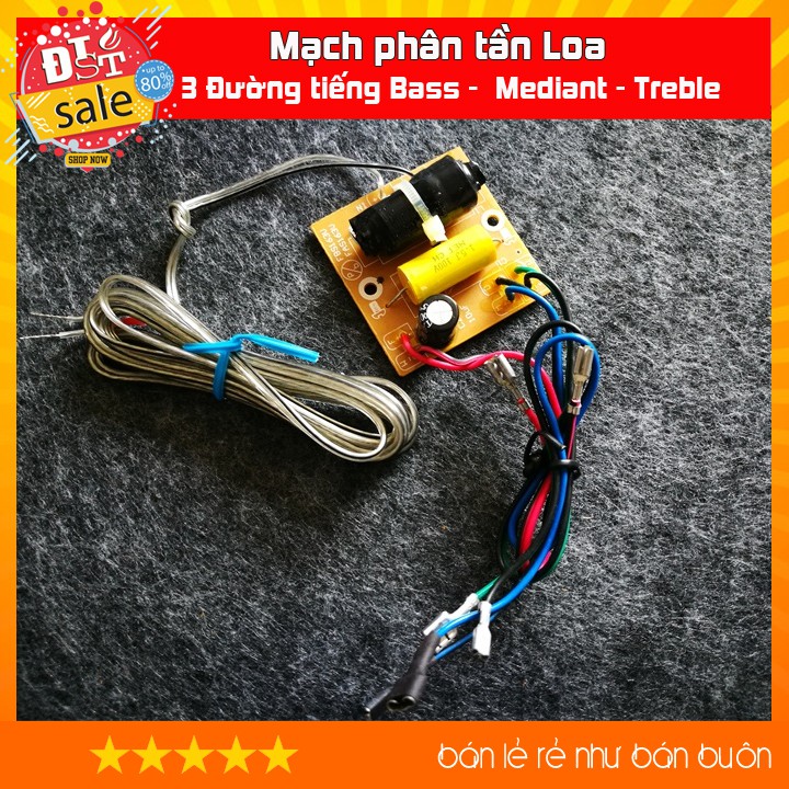 Mạch phân tần 3 đường tiếng 3 Đường tiếng Bass -  Mediant - Treble có dây nối