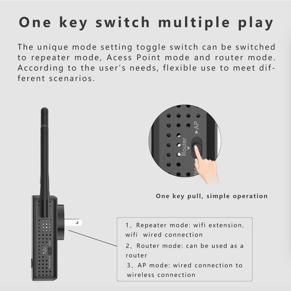 Up to 1200Mbps máy bộ phát wifi kích sóng wifi râu wifi 5g phát wifi râu phát wifi 4g bộ router wifi phát | BigBuy360 - bigbuy360.vn