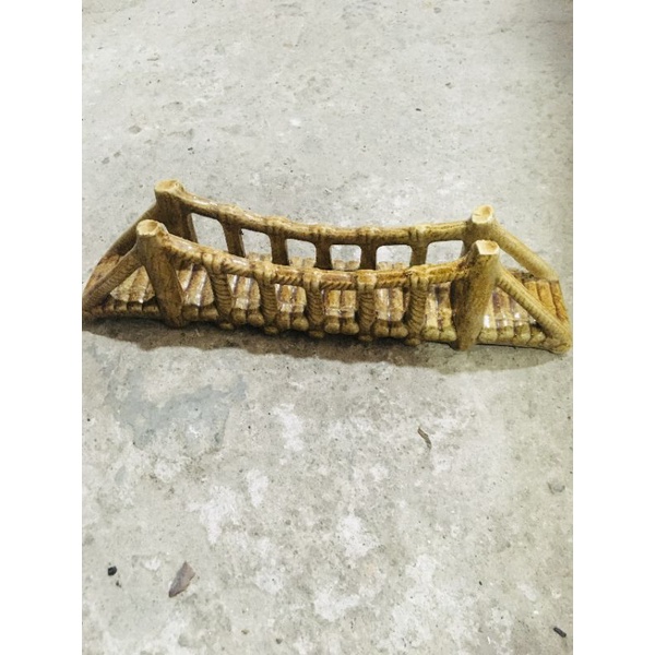 Mã 012 Con giống cầu treo trang trí hòn non bộ nhà cửa sân vườn giá rẻ đẹp Bát tràng tiểu cảnh