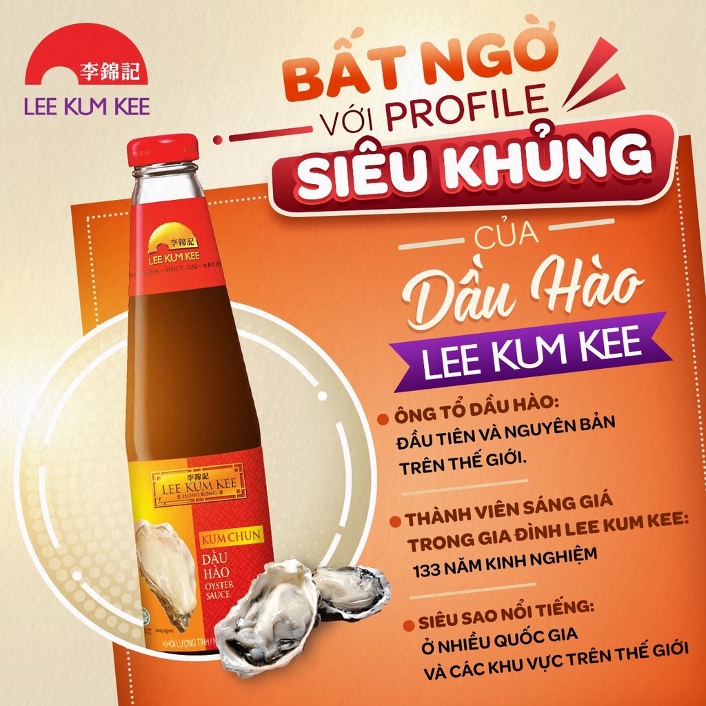 Dầu Hào Kum Chun Lee Kum Kee Chai 510G - Nhập Khẩu Chính Hãng Vẹn Nguyên Vị Hào Tươi