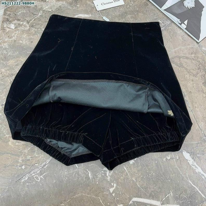 CHÂN VÁY NHUNG THÊU ONG CHO NỮ | BigBuy360 - bigbuy360.vn