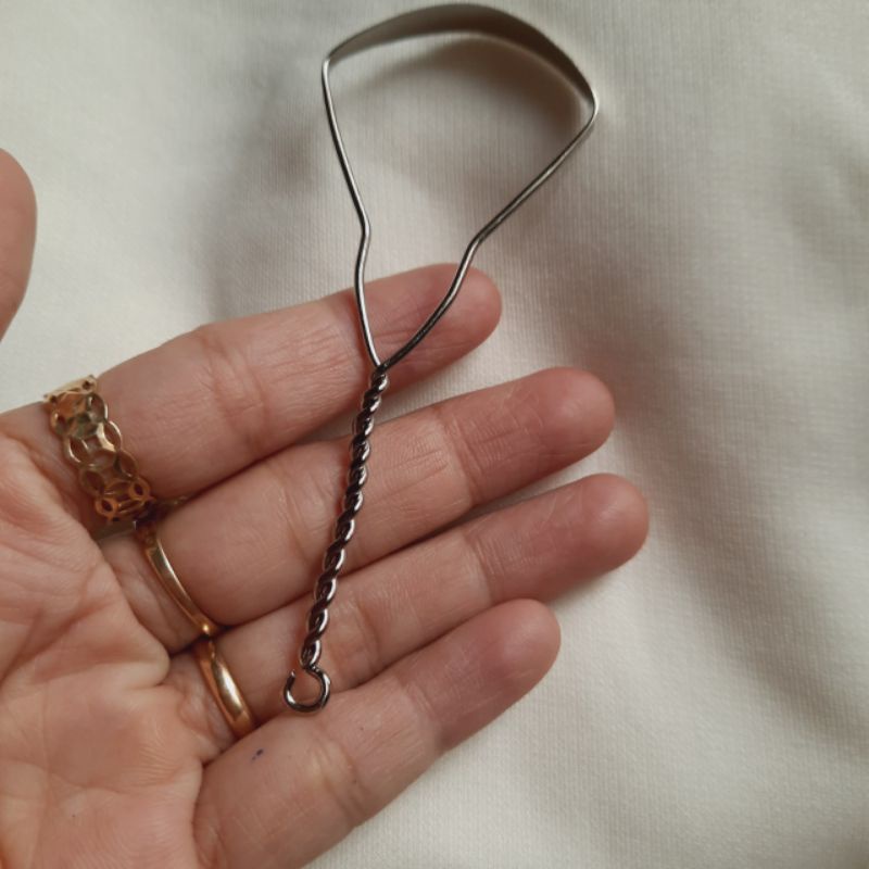 Cây cạo lưỡi inox ngắn gọn cầm vừa tay (9×4cm)