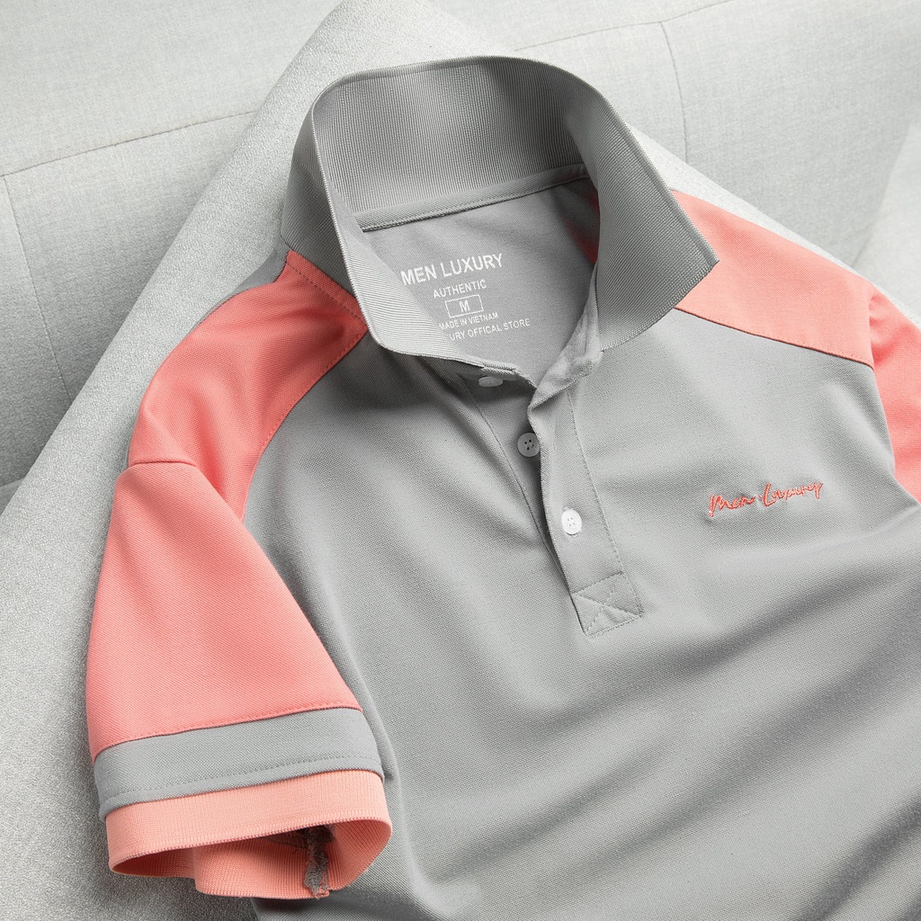 Áo thun Polo nam cổ bẻ MEN LUXURY vải cá sấu Cotton xuất xịn, chuẩn form,sang trọng-lịch lãm PL09-10