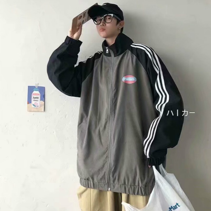 Áo khoác gió nam nữ bóng chày form rộng thời trang Hàn Quốc Unisex over size