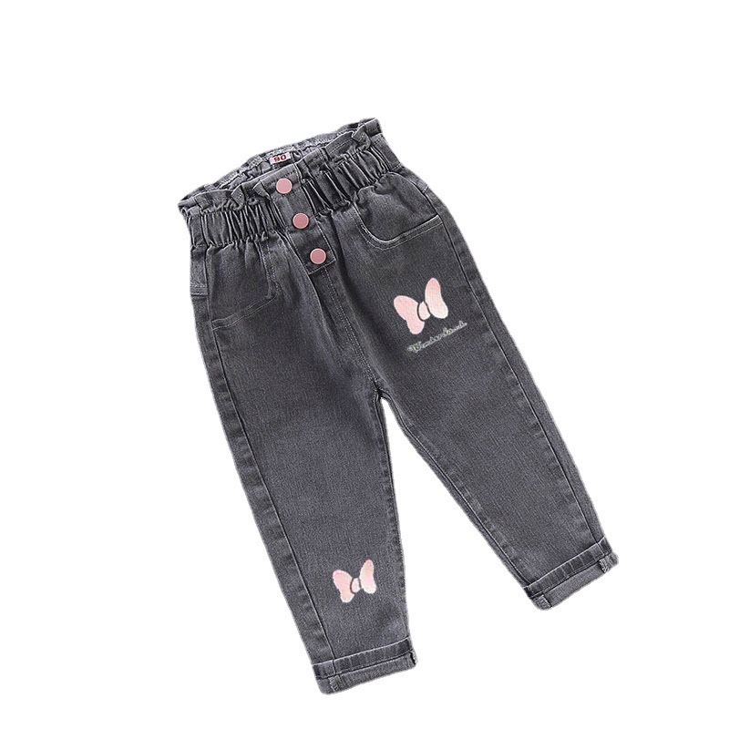 Quần jeans AMILA bằng cotton thời trang thu đông dành cho bé gái
