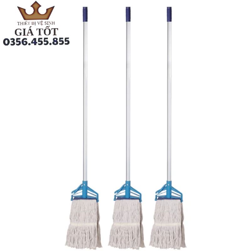 Cây lau nhà,cây lau sàn công nghiệp ướt cotton dạng kẹp