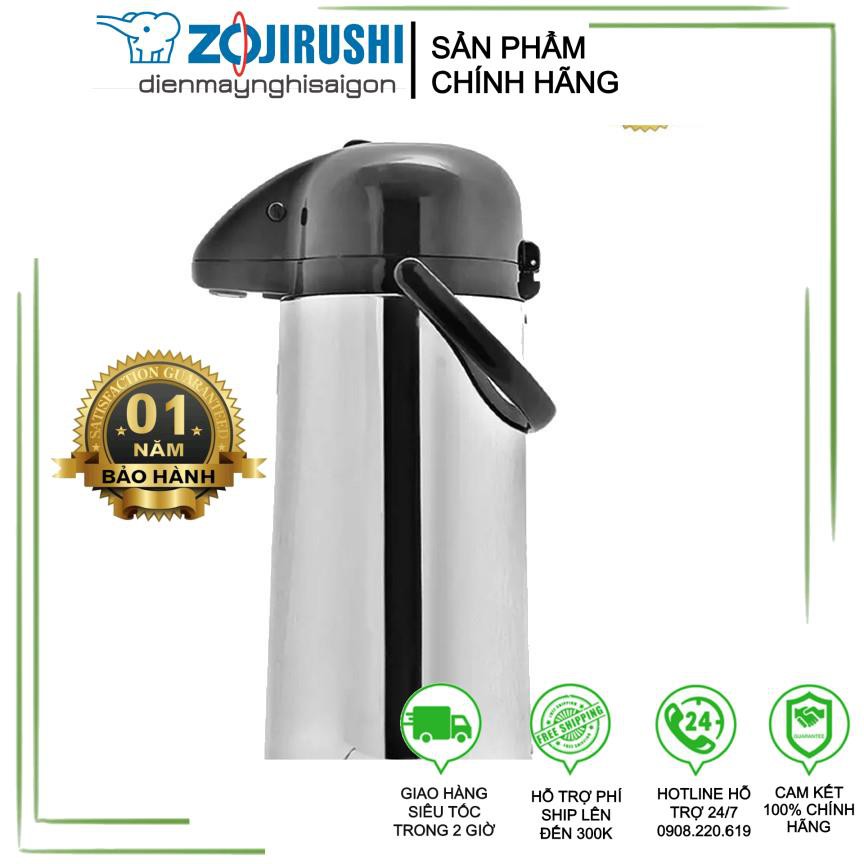 [Chính hãng - Bảo hành 1 năm] Bình Thủy Bơm Rót Zojirushi ZOBT-AALB-19S-ST (1.9 Lít)