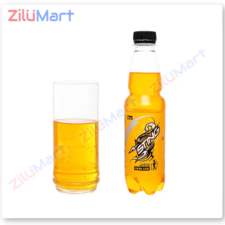 Lốc 6 chai nước tăng lực Sting hương dâu loại 330ml