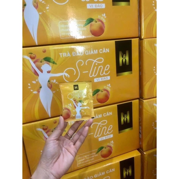 Trà đào sline tea giảm cân chính hãng