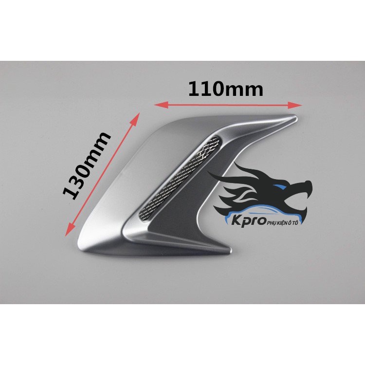Bộ 2 miếng mang cá giả, thông gió giả chống trầy ô tô, xe hơi - Hàng Kpro chất lượng cao