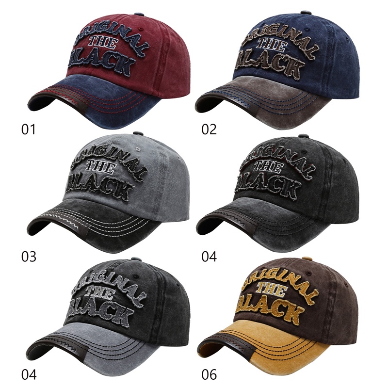 Mũ Lưỡi Trai Thêu Chữ Phong Cách Vintage