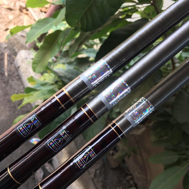 Cần Câu Tay Carbon GW Cán keo Chính Hãng-3m6-4m5-5m4-6m3-7m2-Cần câu tay gw