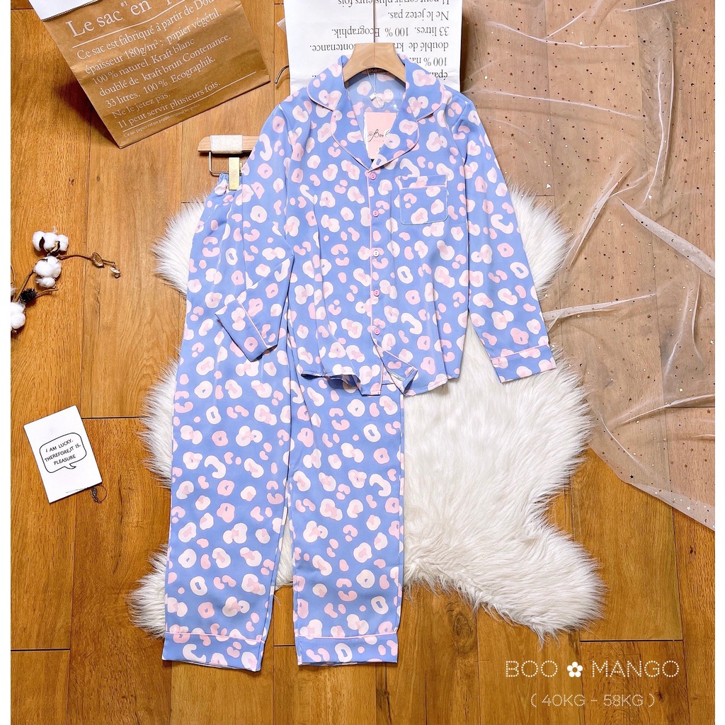 ĐỒ BỘ LỤA MANGO BOO BOO MẪU BEO SIÊU HOT