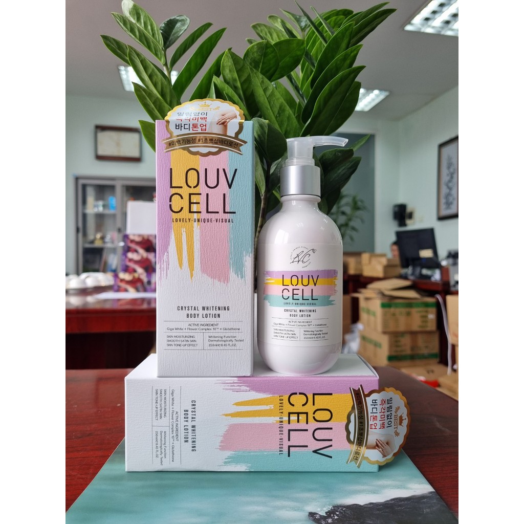 Sữa dưỡng thể Trắng da LOUV CELL - Chai 250ml