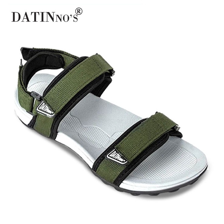 Giày Sandal Nam Quai Ngang Thời Trang DATINNOS (BẢO HÀNH CHÍNH HÃNG 12 THÁNG, ĐƯỢC ĐỔI SIZE)  - SDDN101 đen xanh rêu đỏ