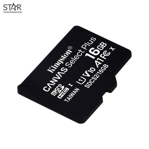 Thẻ Nhớ Micro SD 16Gb Kingston Canvas Select Plus 100Mb/s (SDCS2/16GBSP)