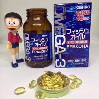 Dầu cá Omega 3 Orihiro 180 viên