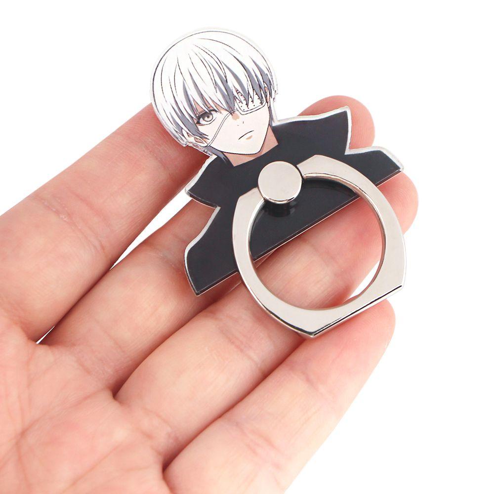 Nhẫn Đỡ Điện Thoại Xoay 360 Độ Bằng Kim Loại Họa Tiết Hoạt Hình Anime Dễ Thương