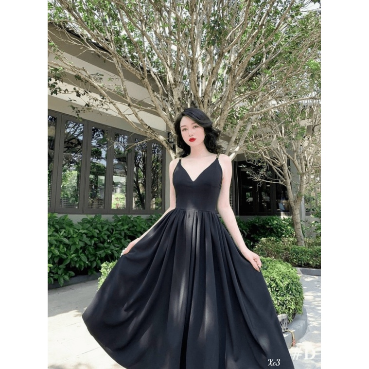 (Mẫu Mới) ĐẦM ĐŨI CỔ TRÁI TIM SIÊU NÂNG DÁNG, SANG TRỌNG, QUÝ PHÁI UP hhp